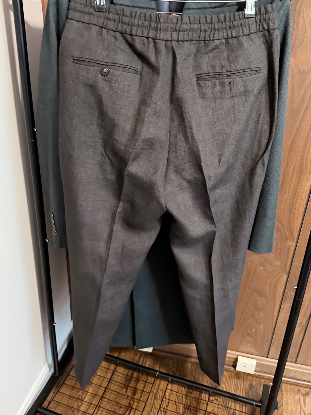 Todd Snyder linen pants, elastic waistband - Picture 2 of 7